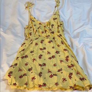 Lottie Moss tie strap floral swing dress